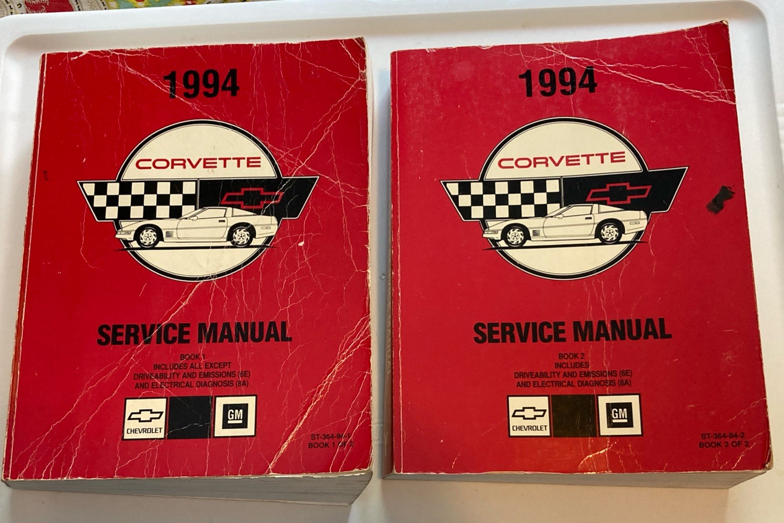 Original 1994 Chevrolet Corvette Shop Service Manual Vol 1 2 Set 94 Chevy Repair