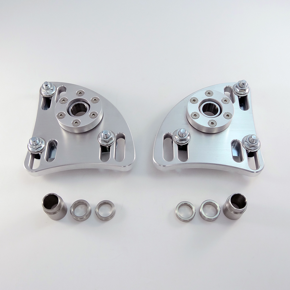 UPR 94-04 Mustang Billet Aluminum Caster Camber Plate Kit w SS Bushings