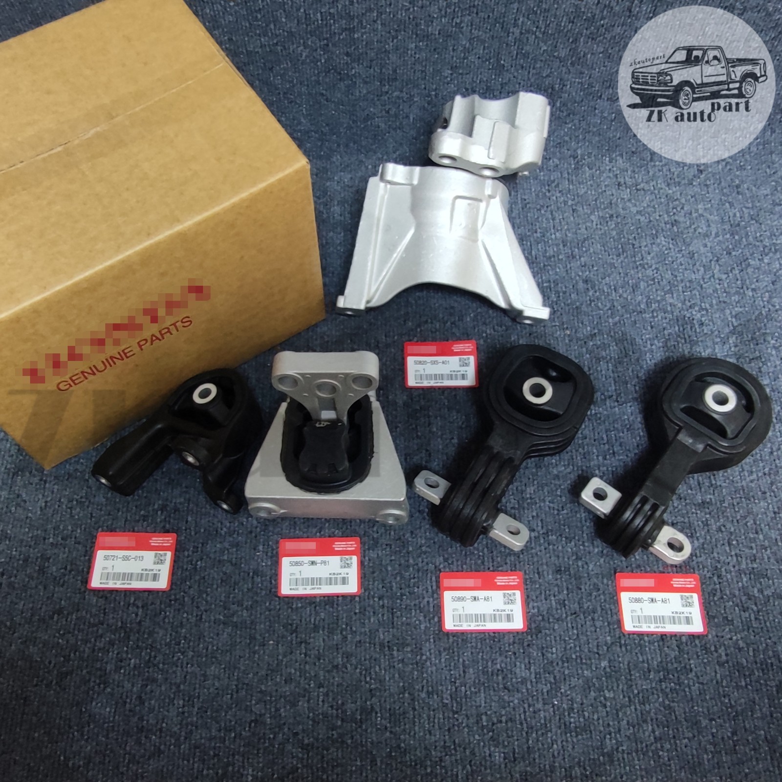 NEW 5pcs Engine Motor Mount Kit For 07-11 Honda CRV 2.4L 4WD Automatic USA OEM