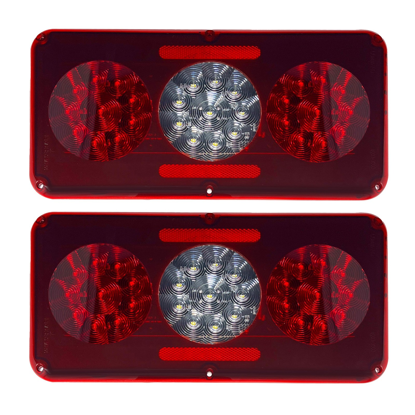 Command Electronics OEM 12V LED RV & Trailer Sealed Triple Tail 2 Pack, Red Command Electronics OEM 12V LED RV & Trailer Sealed Triple Tail 2 Pack, Red