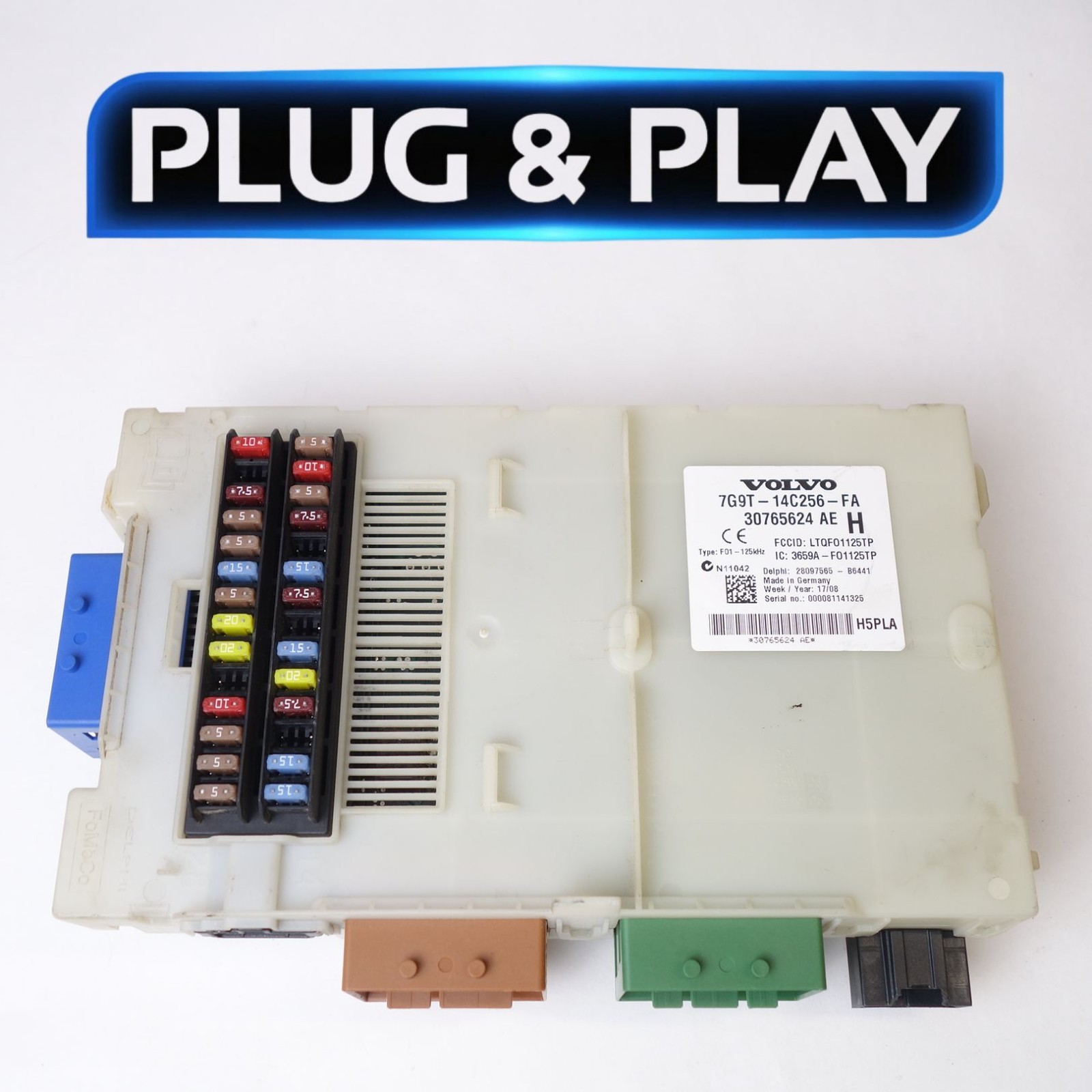 7G9T-14C256-FA 07-10 Volvo V70 XC60 Central Electronic Module Fuse Box 30765624. 7G9T-14C256-FA 07-10 Volvo V70 XC60 Central Electronic Module Fuse Box 30765624.