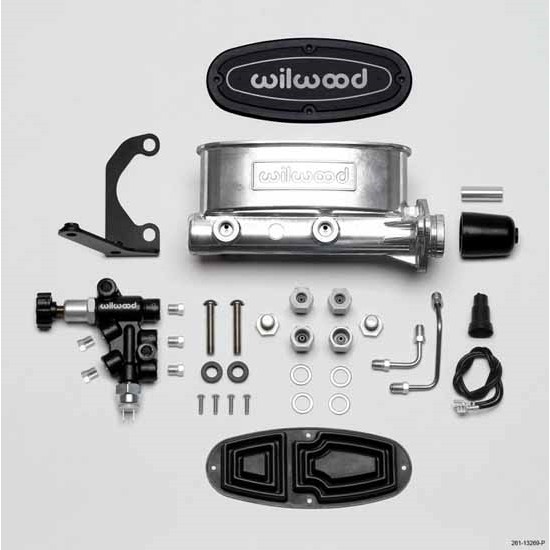 Wilwood 261-13269-P High Volume Tandem Master Cylinder Kit, 1 In. Bore Wilwood 261-13269-P High Volume Tandem Master Cylinder Kit, 1 In. Bore
