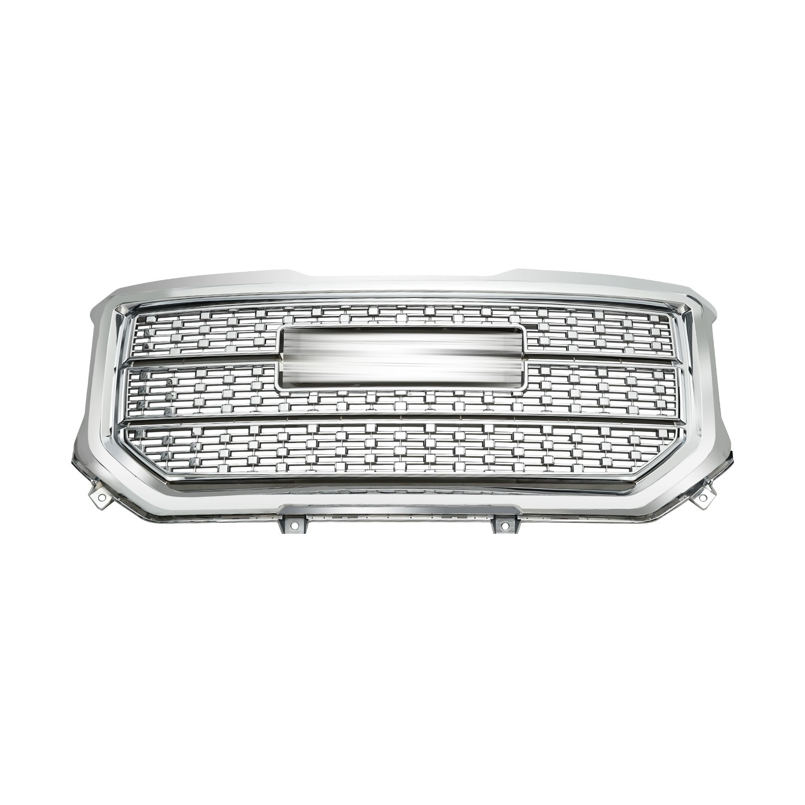Chrome Front Bumper Upper Grille Denali Style For GMC Sierra 1500 2016 2017 2018 Chrome Front Bumper Upper Grille Denali Style For GMC Sierra 1500 2016 2017 2018