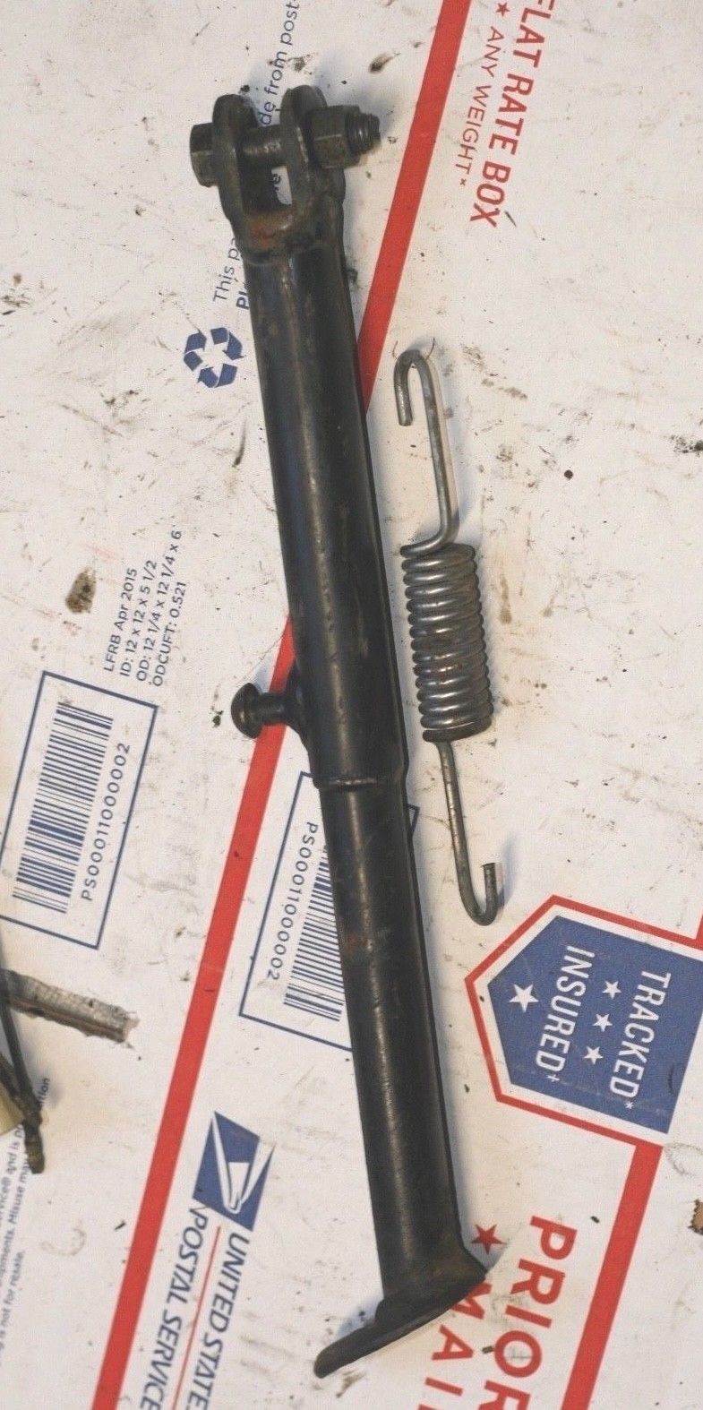 1977-78 KAWASAKI KE 175 B OEM KICK STAND W/SPRING 1977-78 KAWASAKI KE 175 B OEM KICK STAND W/SPRING