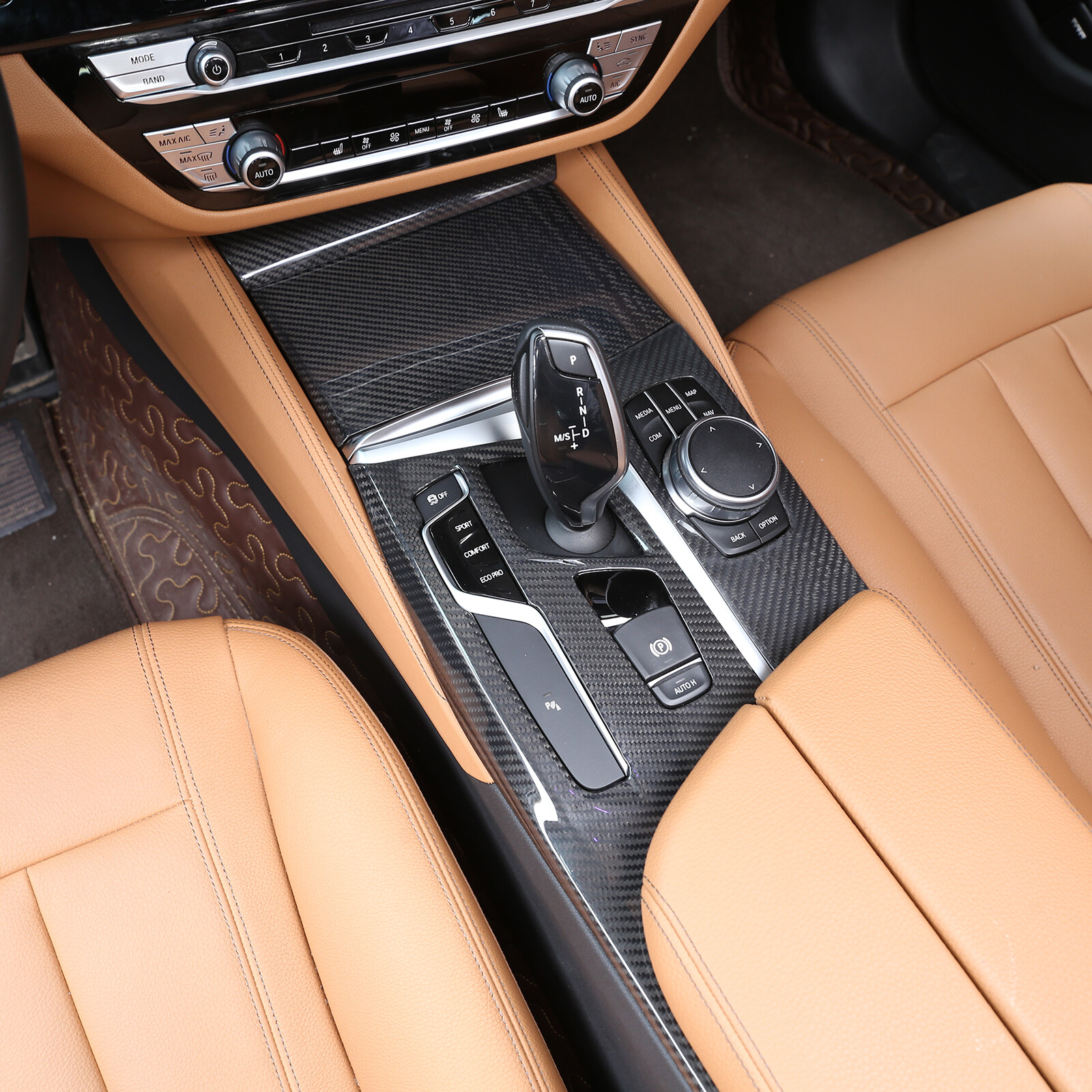 4x Real Carbon Fiber Interior Trim cover set Fits BMW 530i M550i G30 M5 F90
