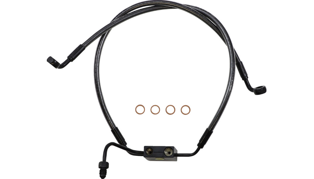 Magnum - AS47006 - Black Pearl Designer Series ABS Front Lower Brake Line Kit Magnum - AS47006 - Black Pearl Designer Series ABS Front Lower Brake Line Kit
