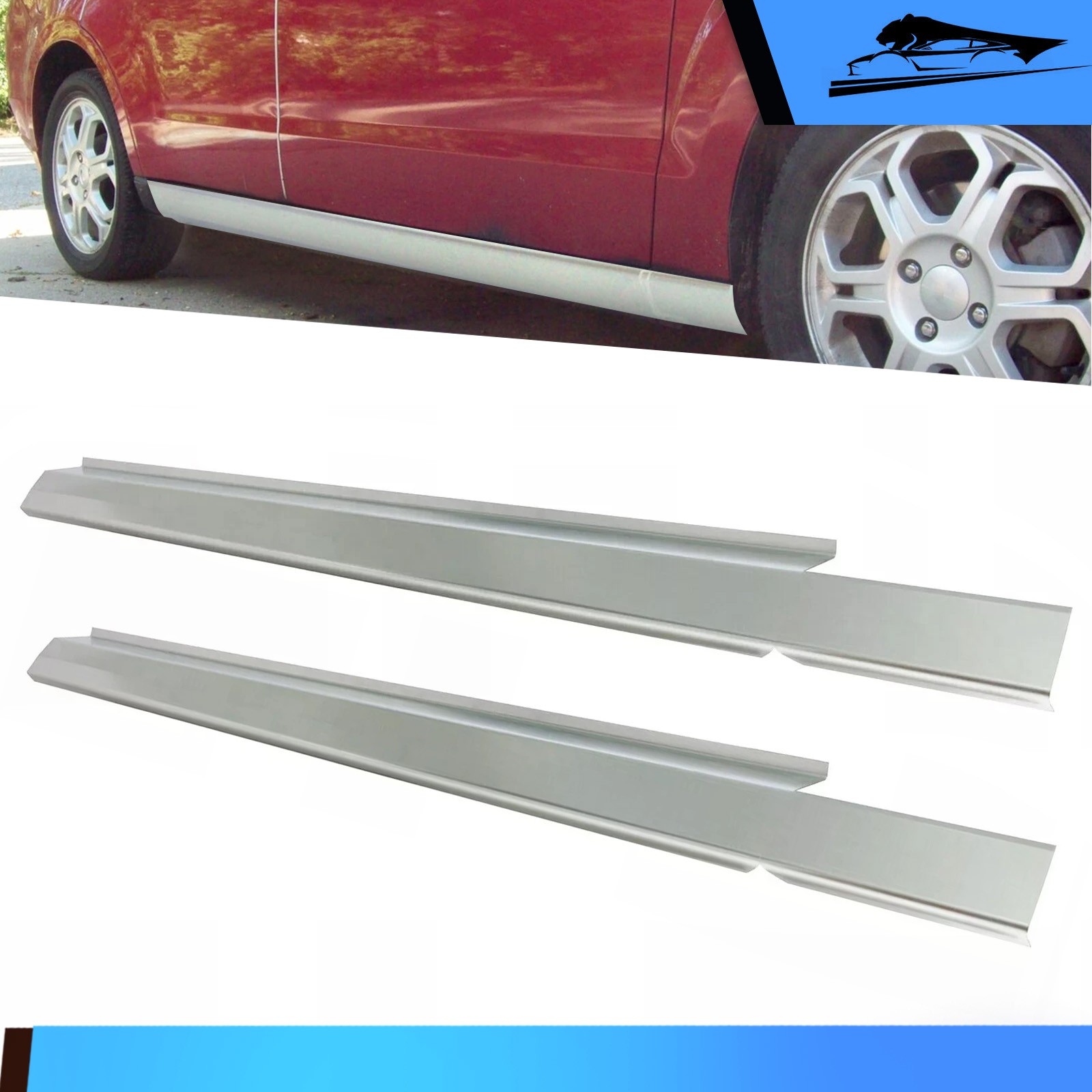 FOR 08 09 10 11 Ford Focus Slip-on Rocker Panel 4 door Set of Left & Right Side