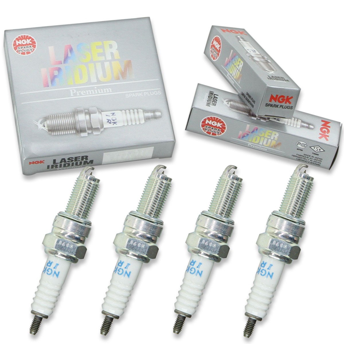 4pcs 04-09 Kawasaki ZX1000 Ninja ZX-10R NGK Laser Iridium Spark Plugs 998cc fv 4pcs 04-09 Kawasaki ZX1000 Ninja ZX-10R NGK Laser Iridium Spark Plugs 998cc fv