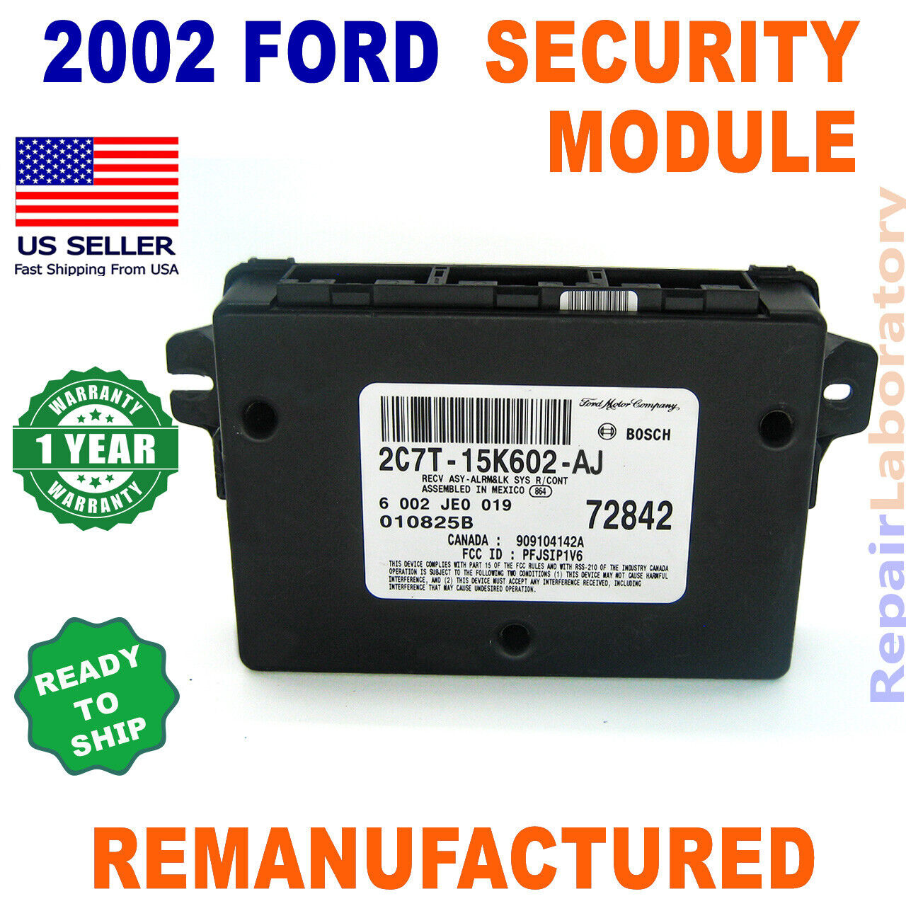 ✅ReBuilt✅   2C7T-15K602-AJ 2002 Ford F250 F350 Super Duty Security Module VSM