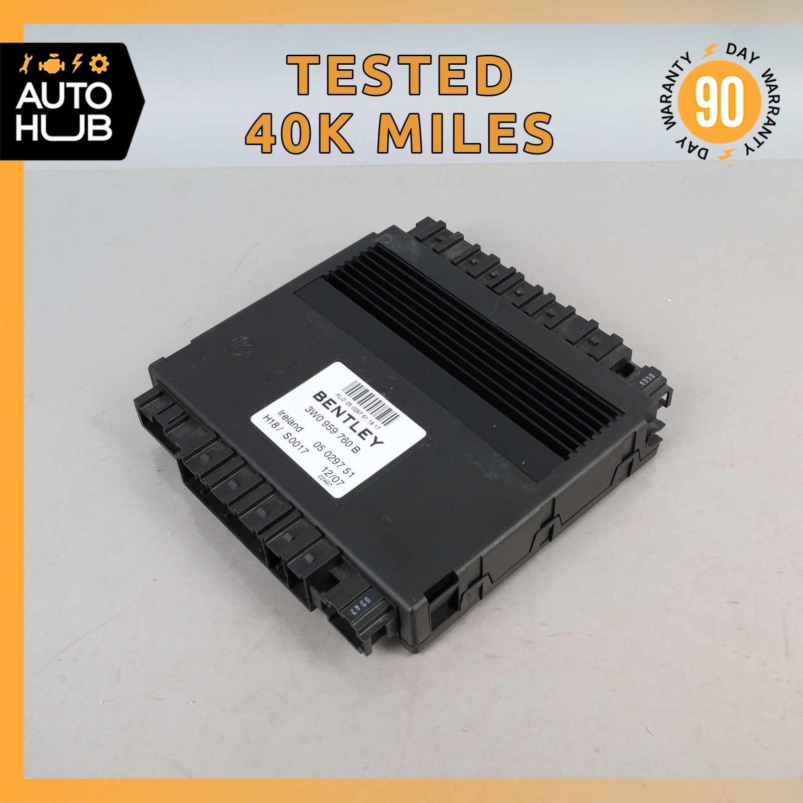03-11 Bentley Continental GTC GT Front Left Seat Control Module OEM 40k 03-11 Bentley Continental GTC GT Front Left Seat Control Module OEM 40k