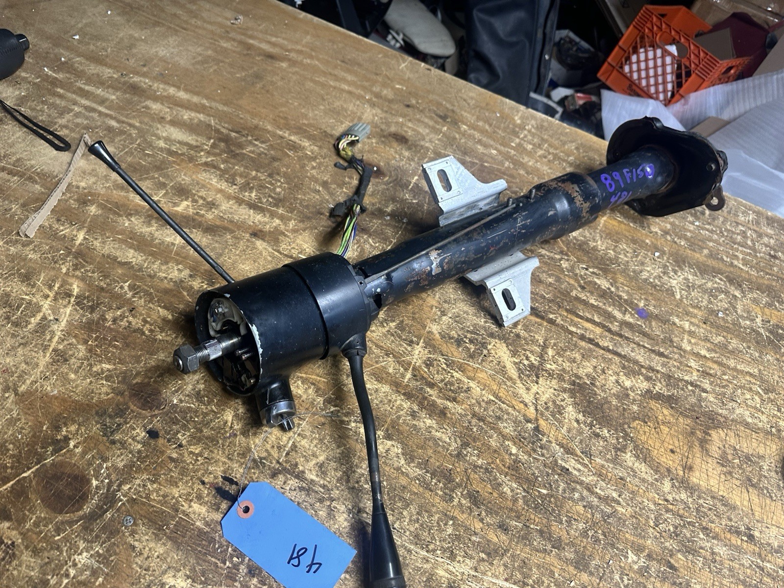 80-91 Ford F-150 AUTO STEERING COLUMN (READ LISTING) 80-91 Ford F-150 AUTO STEERING COLUMN (READ LISTING)