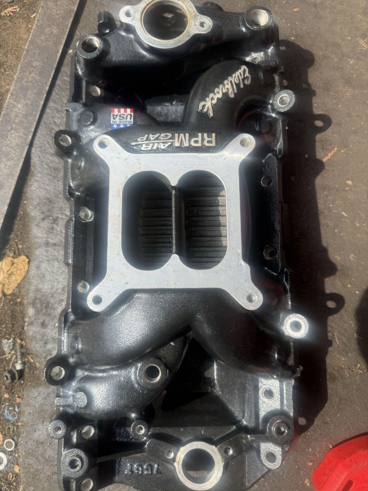 EDELBROCK BBC Performer RPM Fits Air-Gap Intake Manifold Part 75613 For Big EDELBROCK BBC Performer RPM Fits Air-Gap Intake Manifold Part 75613 For Big