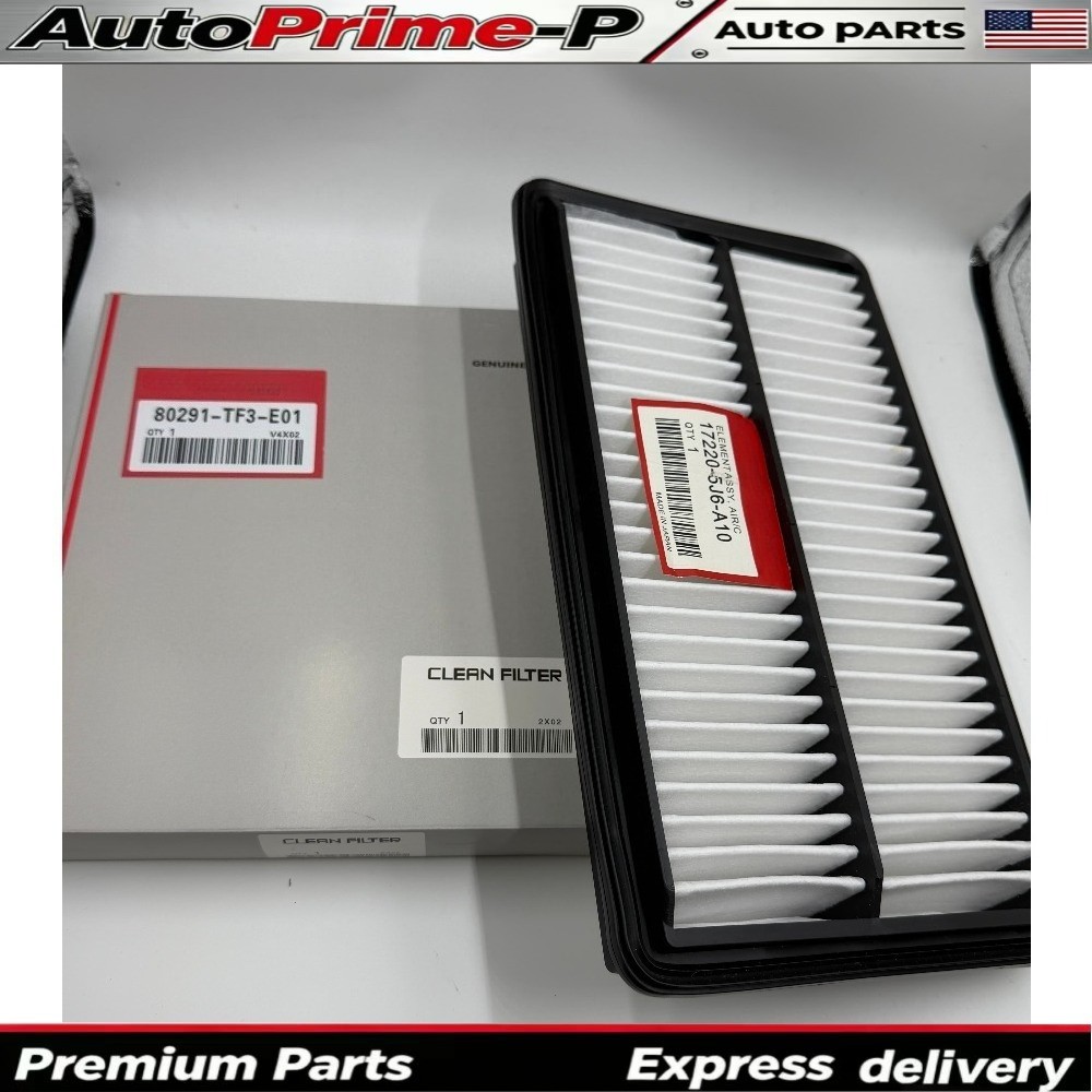 2PCS Engine Air Filter&Cabin Air Filter For Honda Odyssey Pilot Acura 2018-2025
