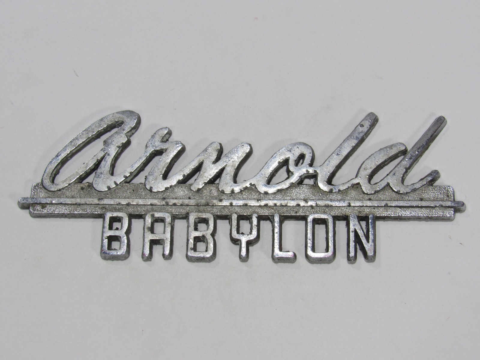 VTG Arnold Chevrolet Babylon New York Metal Dealer Badge Emblem Tag Dealer NY VTG Arnold Chevrolet Babylon New York Metal Dealer Badge Emblem Tag Dealer NY