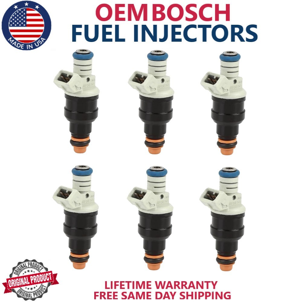 6x Bosch Fuel Injectors Fits 1990 1991 1992 Ford Ranger 2.9L V6 #0280150941
