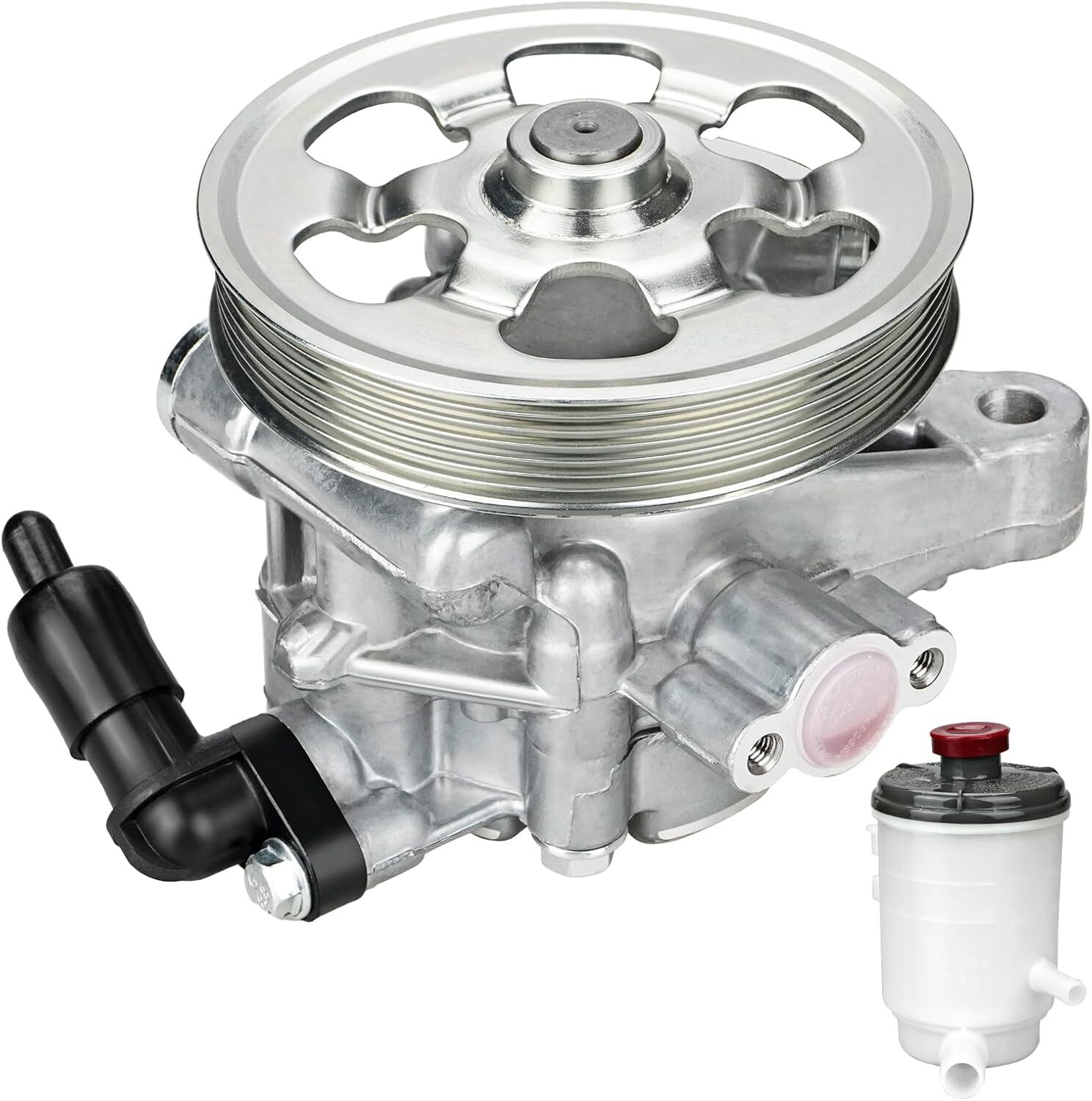 For 2008-2012 for Honda Accord 2.4L Power Steering Pump with Pulley & Reservori