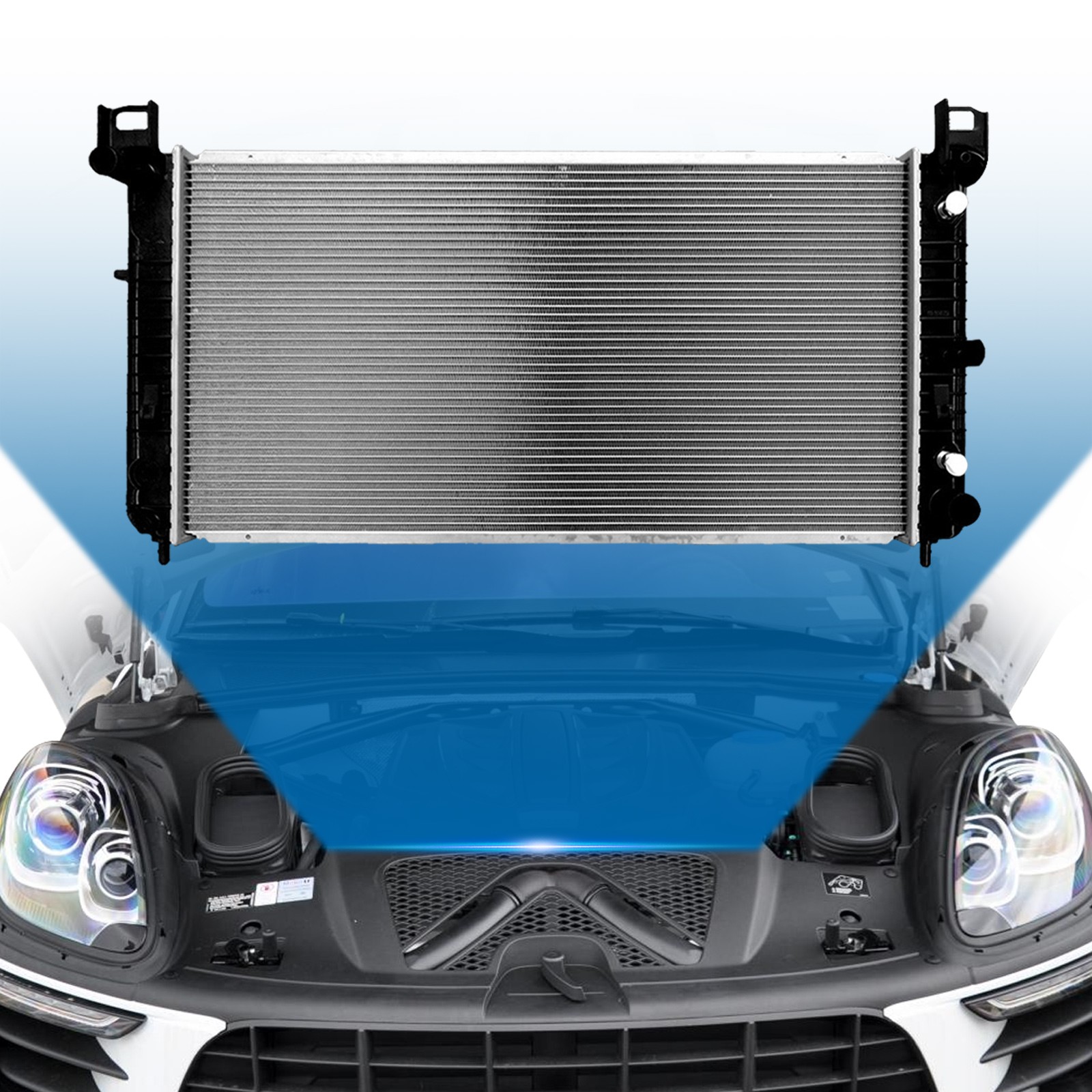 For 2000-2014 Chevy Tahoe 5.3L 2000-2014 GMC Yukon 6.2L Aluminum Radiator