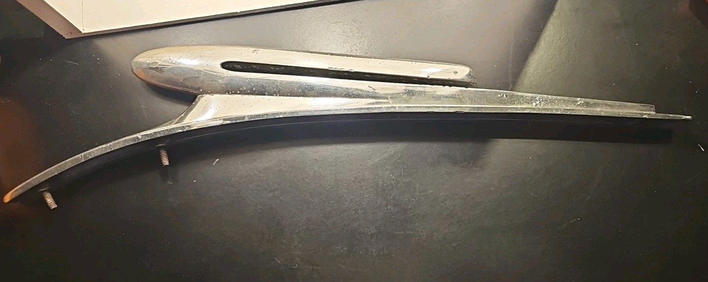 OEM 1946 1947 1948 OLDSMOBILE OLDS CHROME HOOD ORNAMENT ORIGINAL GM 418733 OEM 1946 1947 1948 OLDSMOBILE OLDS CHROME HOOD ORNAMENT ORIGINAL GM 418733