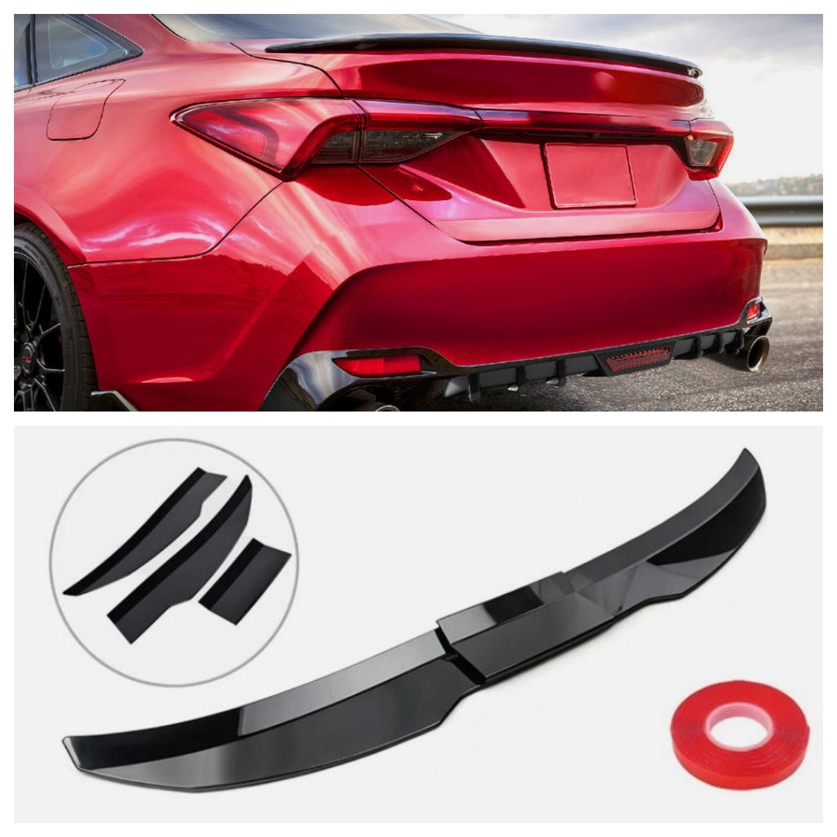Adjust Gloss Rear Trunk Spoiler Duck Wing Lip For Toyota Avalon US STOCK