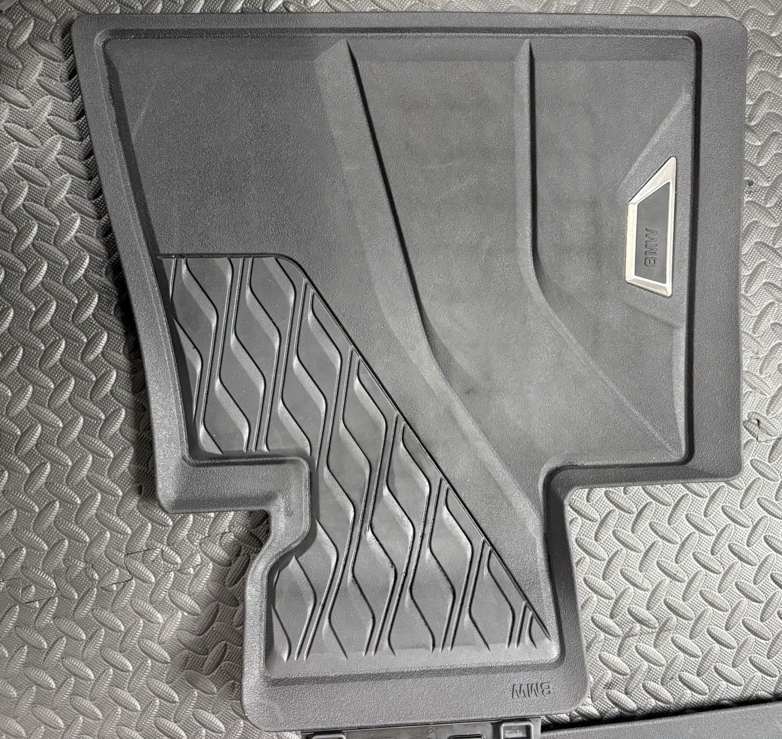 Genuine OEM BMW X-7 All Weather Rubber Floor Mats Black Front Pair