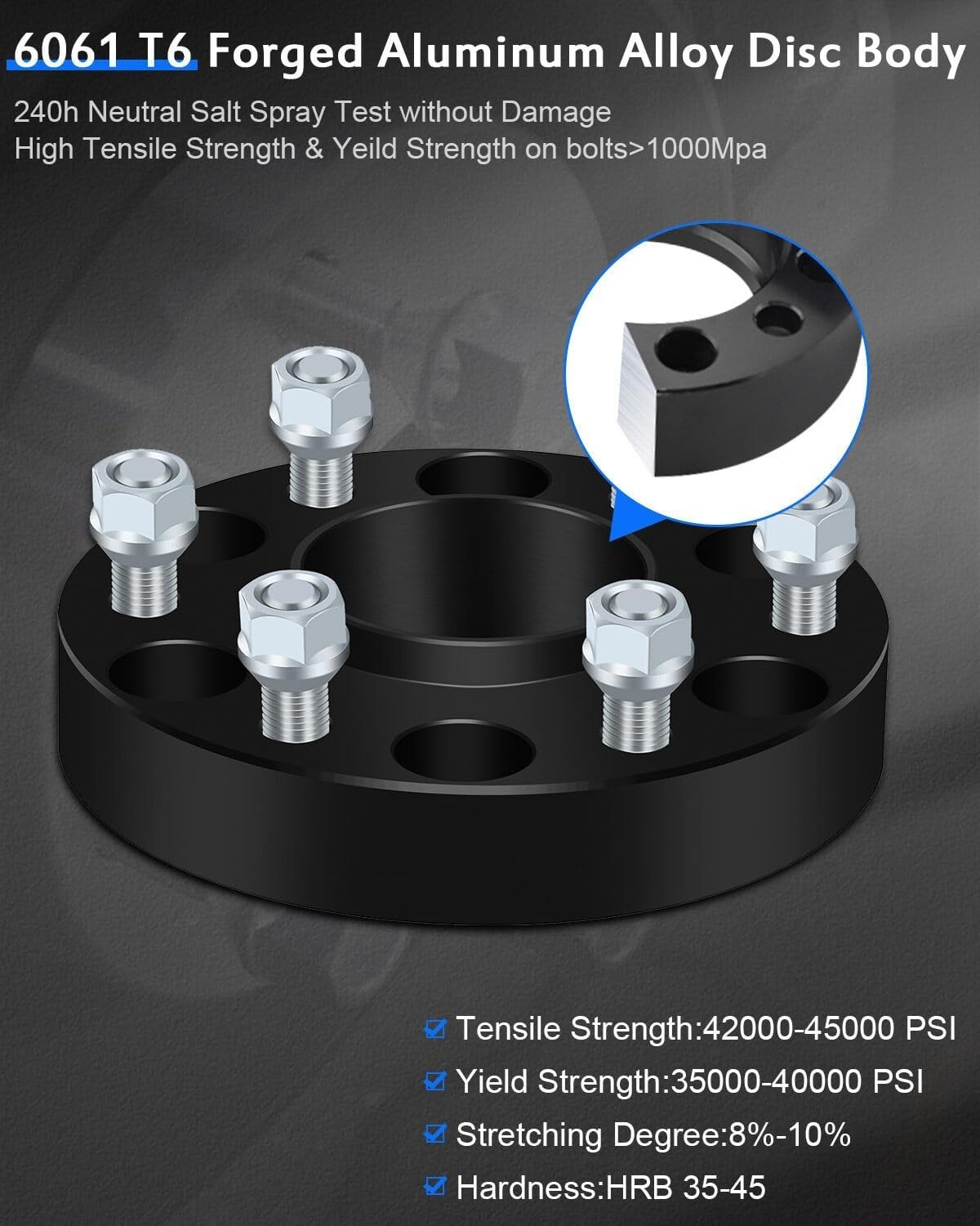 ECCPP 2PCS 1.25 inch Hubcentric Wheel Spacers 6x5.5 to 6x5.5 6x139.7mm to 6x1... ECCPP 2PCS 1.25 inch Hubcentric Wheel Spacers 6x5.5 to 6x5.5 6x139.7mm to 6x1...