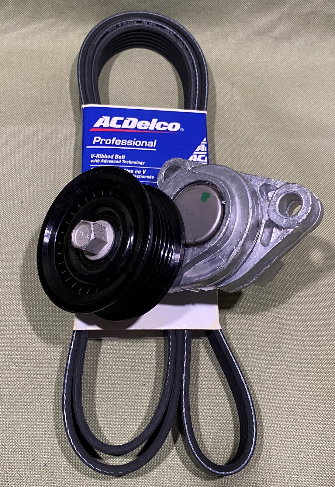 GM Engine Drive Belt Tensioner and Drive Belt, Set,C6 Corvette,2005-13