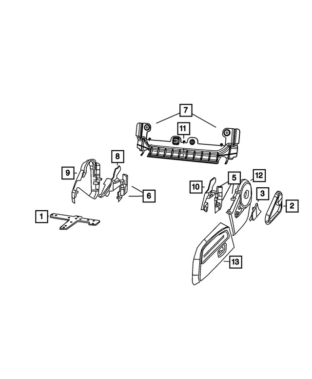 Genuine Mopar Seat Shield 1JU821DVAA