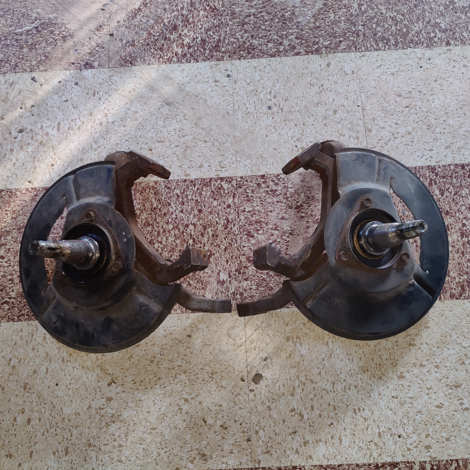 1954 56 Ford Full Size Car Mustang Granada Front Disc Brake Conversion Spindles