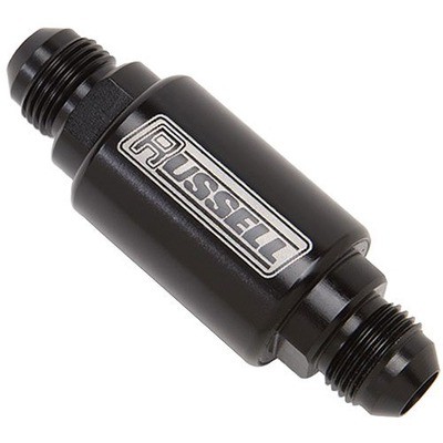 RUSSELL P/C #8 3-1/4in Fuel Filter - Black- 650103 RUSSELL P/C #8 3-1/4in Fuel Filter - Black- 650103