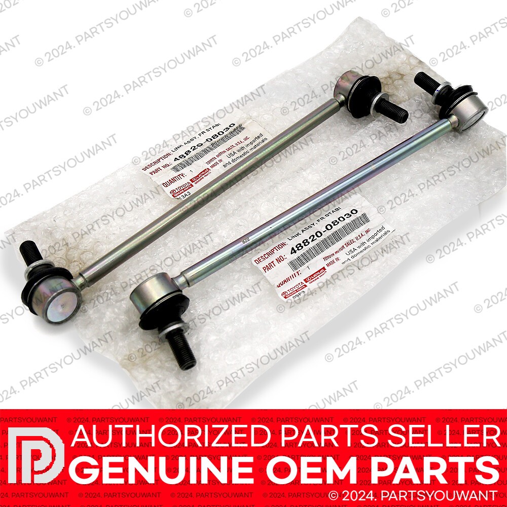 GENUINE Toyota 2011-2020 Sienna OEM Front Sway Bar Link 48820-08030 L+R SET OF 2 GENUINE Toyota 2011-2020 Sienna OEM Front Sway Bar Link 48820-08030 L+R SET OF 2