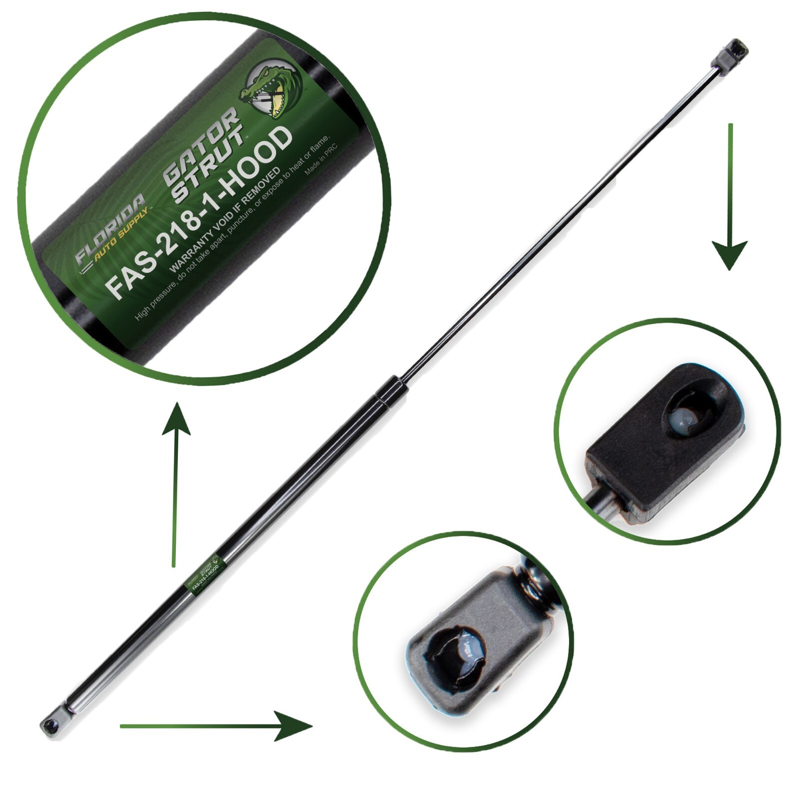 One Hood Lift Support FAS-218-1 For 2006-2011 Cadillac DTS One Support Required One Hood Lift Support FAS-218-1 For 2006-2011 Cadillac DTS One Support Required