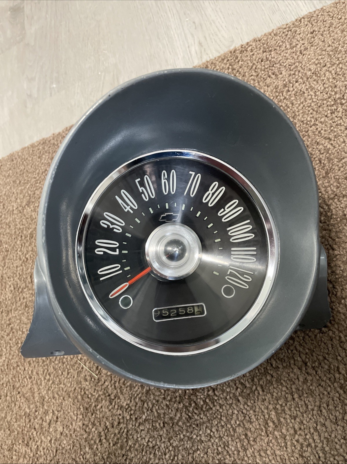 1959-1960 Chevrolet Passenger Speedometer And Pod Refurbished. Tested. Nice 1959-1960 Chevrolet Passenger Speedometer And Pod Refurbished. Tested. Nice