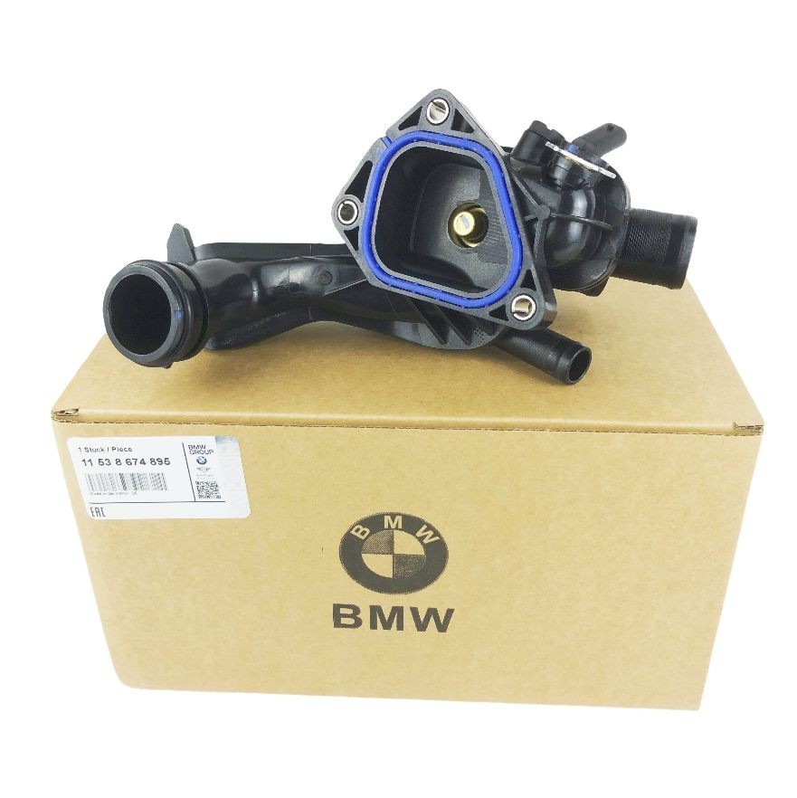 OEM Mini Cooper Thermostat Housing w/ Thermostat and Adapter Bundle 11538674895 OEM Mini Cooper Thermostat Housing w/ Thermostat and Adapter Bundle 11538674895