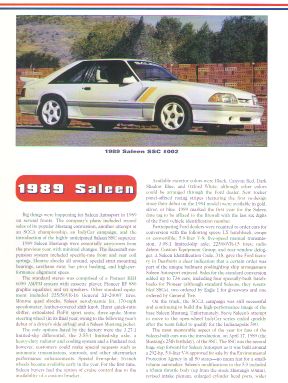 1989 Saleen SSC Mustang Article - Must See 1989 Saleen SSC Mustang Article - Must See
