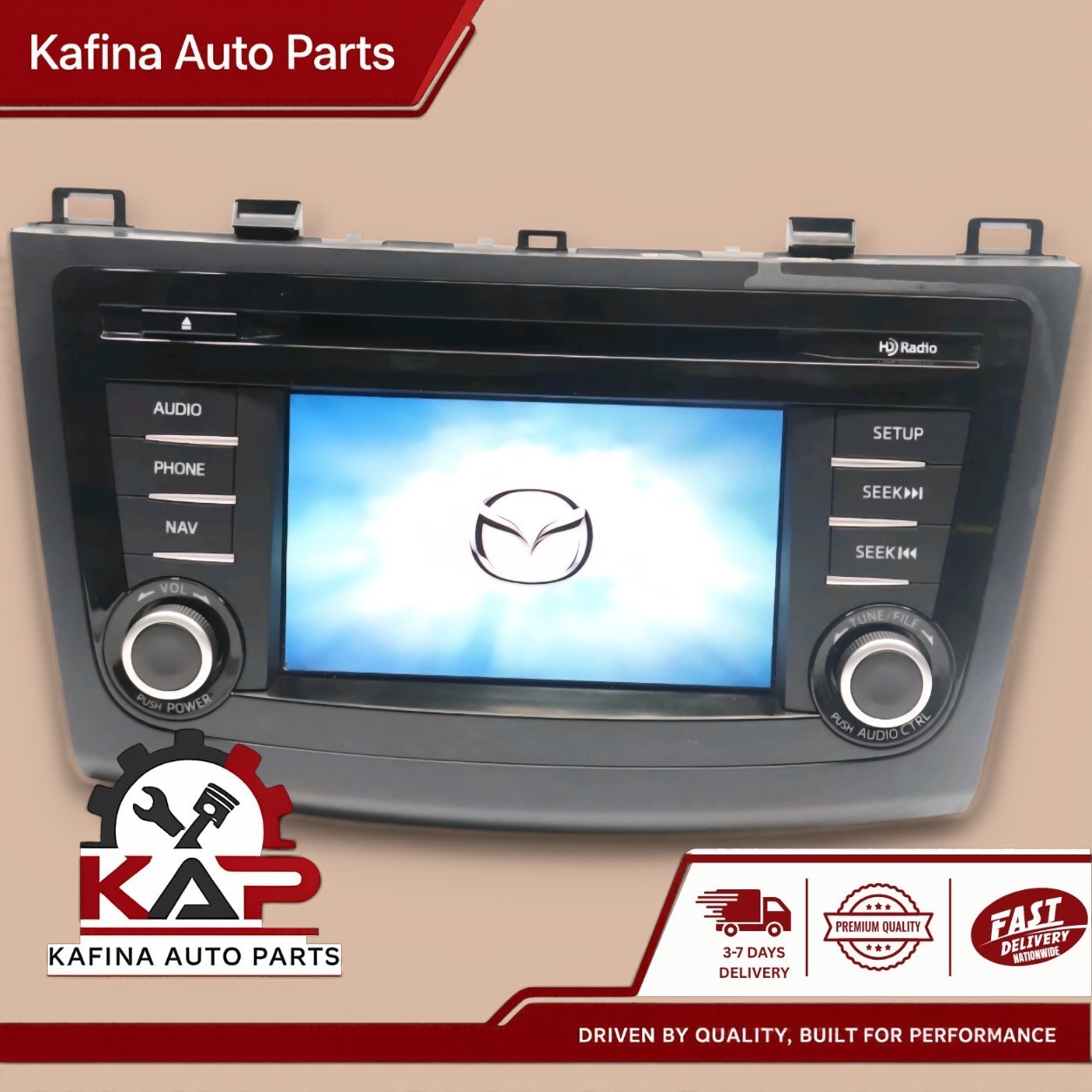 2012-2013 Mazda 3 Radio Navigation Screen Single Disc AM FM CD Player OEM