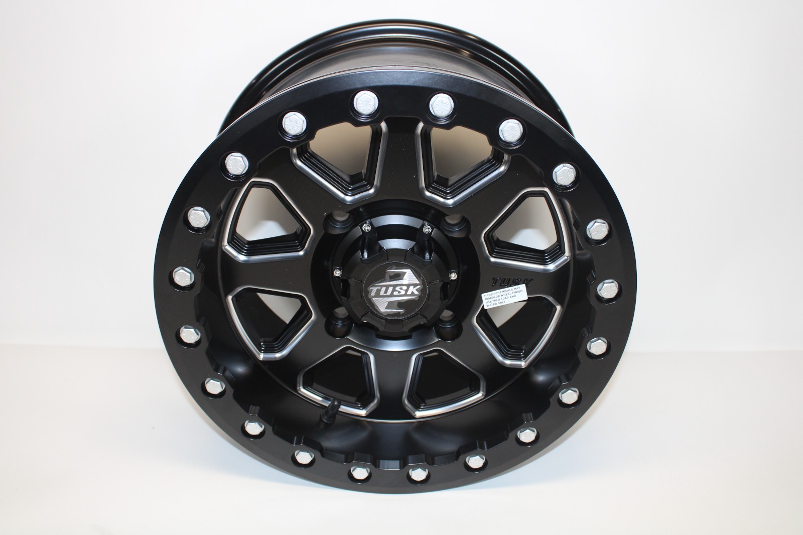 4/137 Tusk Uinta Beadlock Wheel 14x7 4.0 + 3.0 Milled/Black (2012070021)