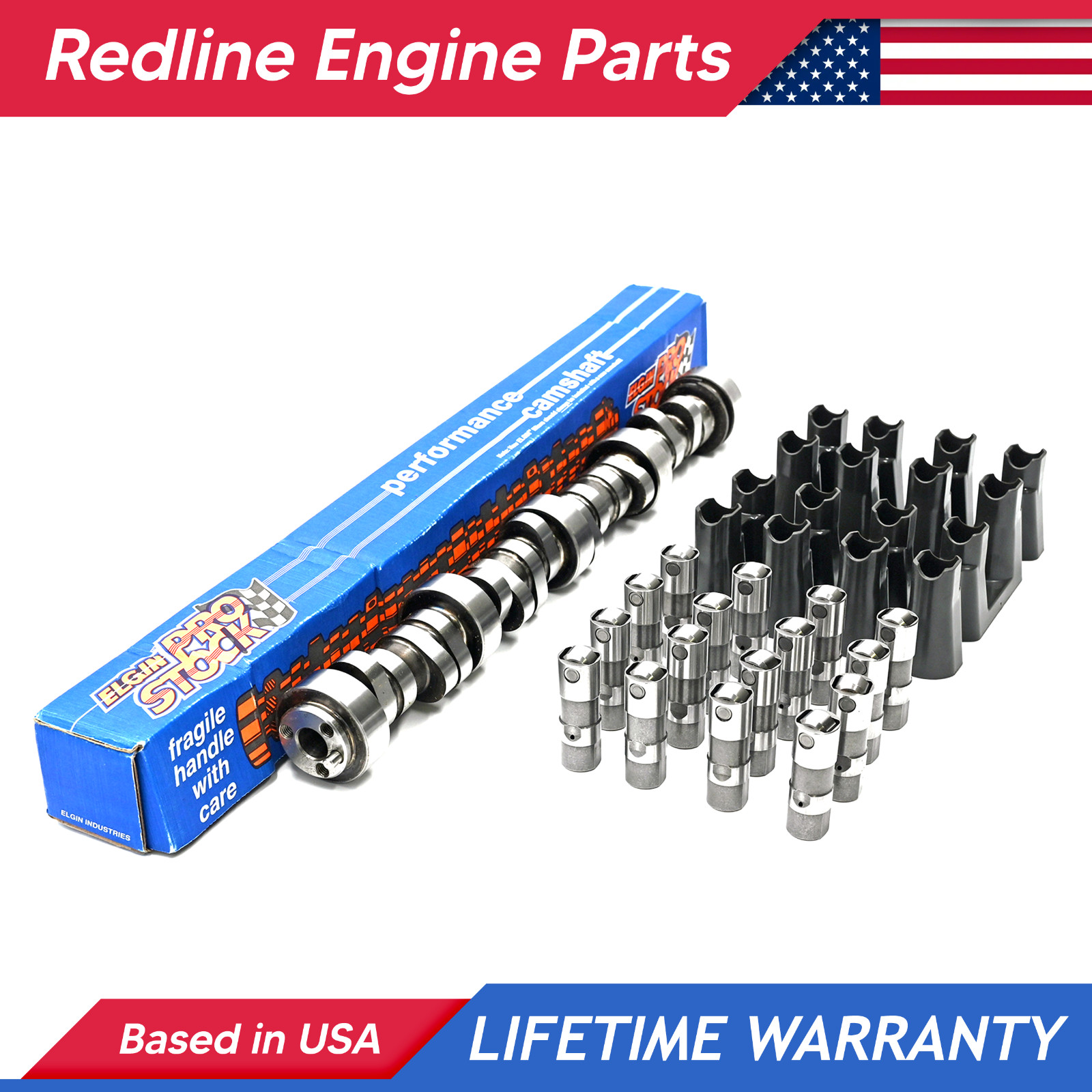 ELGIN E1841P Sloppy Stage-3 Camshaft + Lifters Chevy LS 5.3 6.0 .595