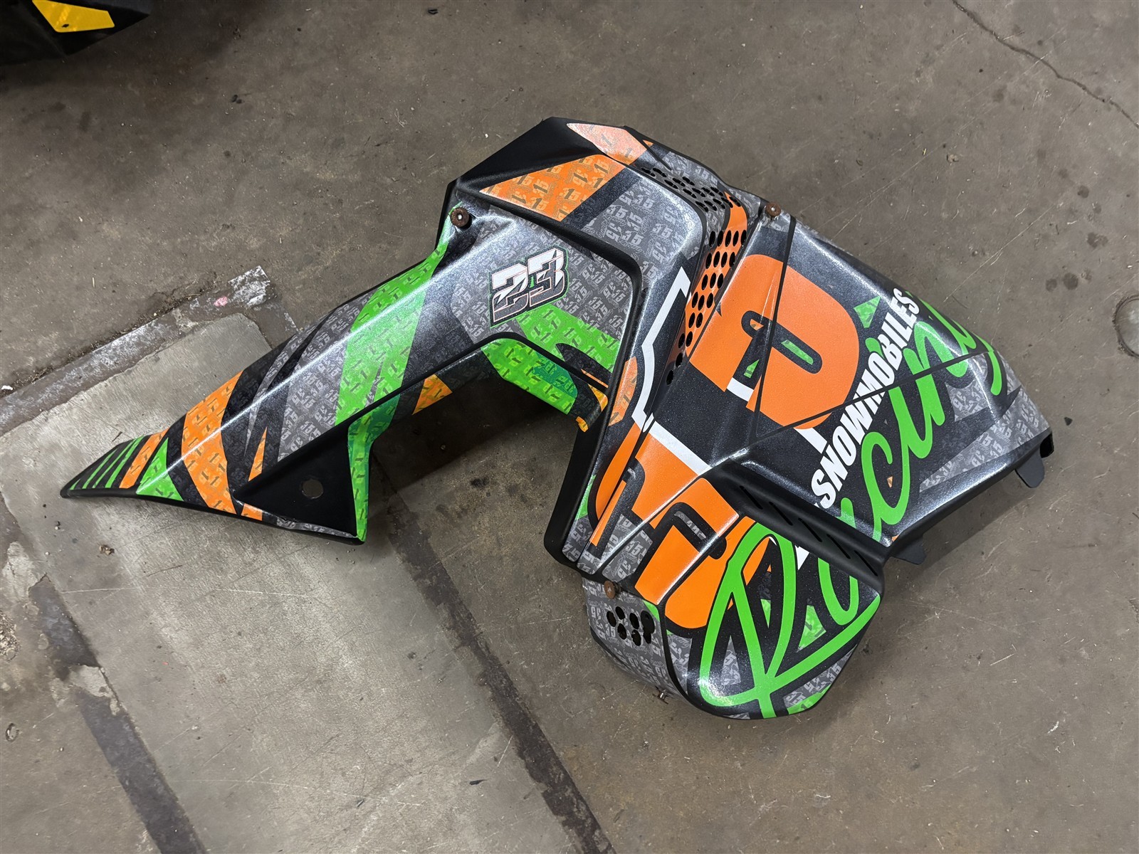 Polaris IQ-R 600 Racer 17 18 19 20 21 22 23 24 2021 OEM Left Side Panel w Wrap