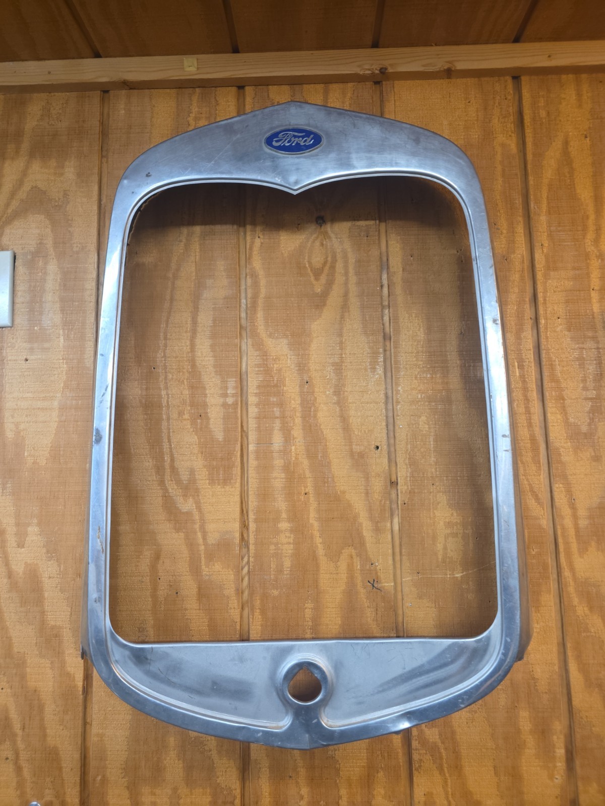 1930-31 Ford Model A OEM stainless Steel Radiator Shell