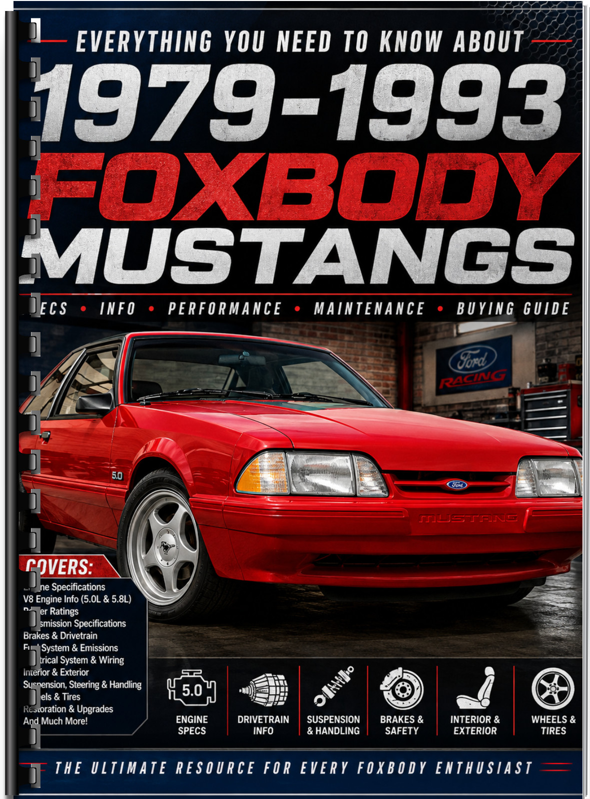 1979-1993 Ford Mustang Foxbody Specifications Engine Transmission Reference 15P