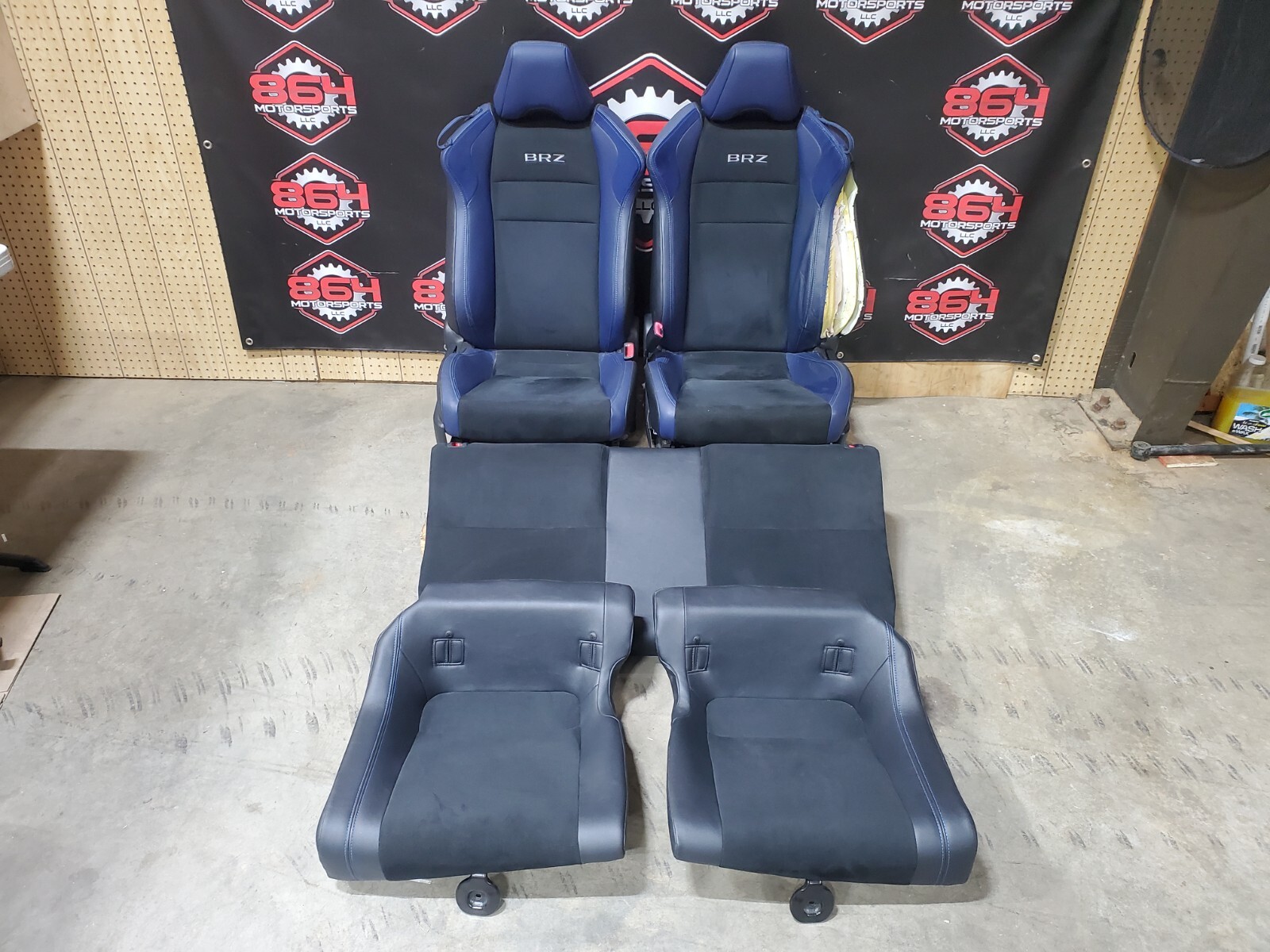 2015 SUBARU BRZ SERIES BLUE *RARE LIMITED* FRONT & REAR SEATS *READ* #73