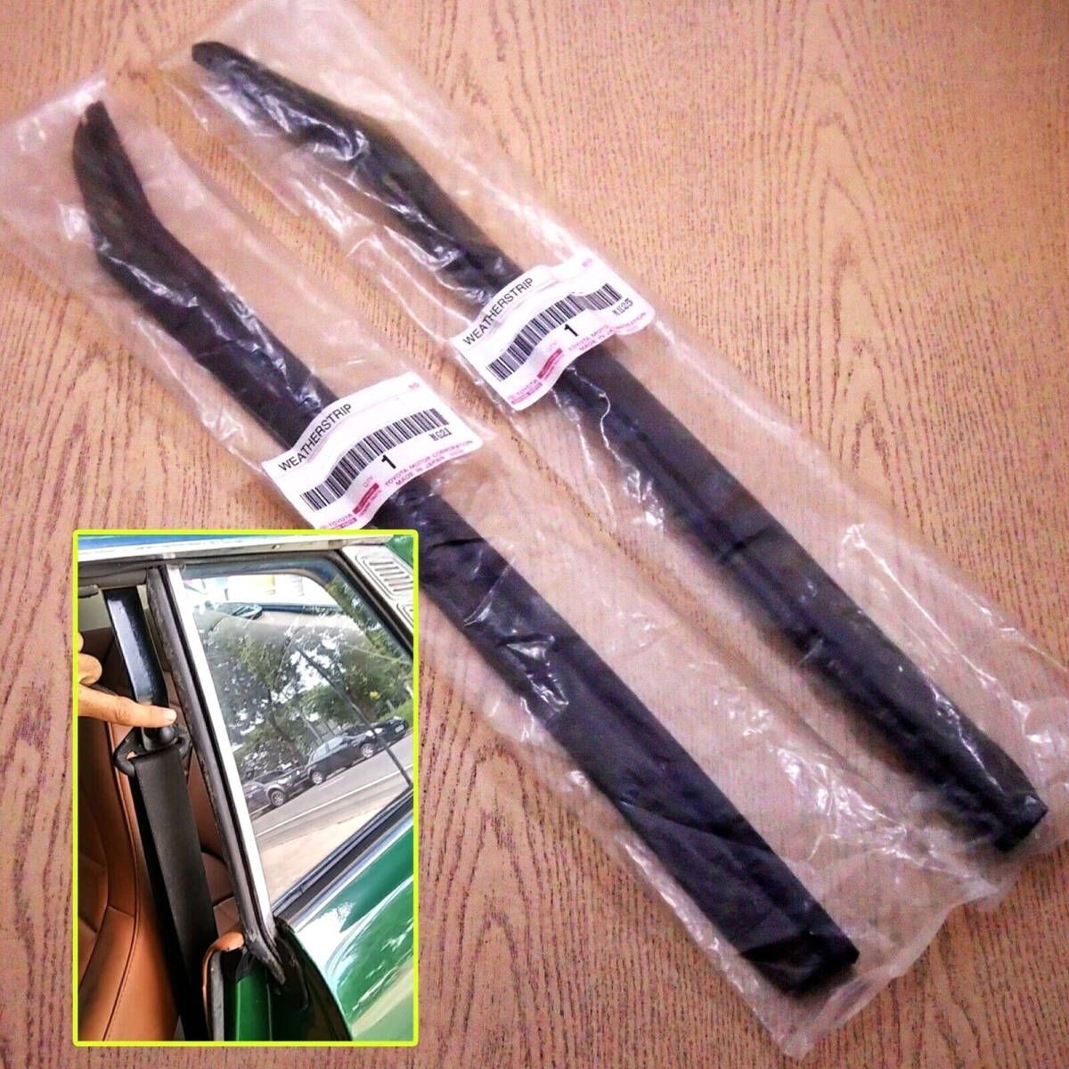 Toyota Genuine New Set Daruma Celica TA22 TA23 RA23 RA20 RA21 Quarter Window Wea
