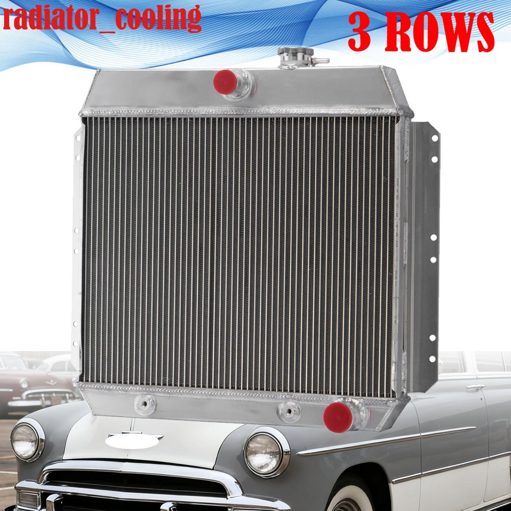3-Core Radiator Fit 1949-1954 CHEVY BEL AIR CAR SEDAN COUPE V8 210 150 Series