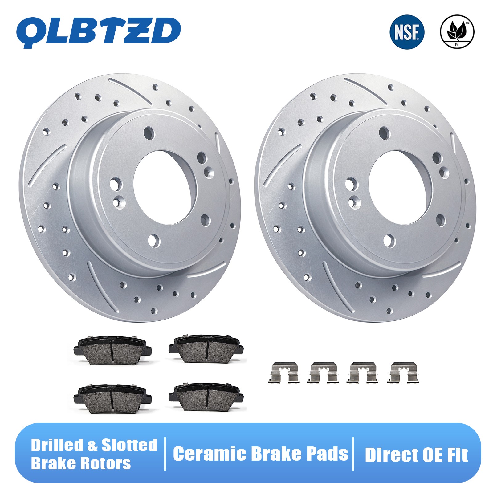 Rear Brake Rotors Ceramic Pads for Hyundai Elantra Veloster Kia Forte Koup Soul Rear Brake Rotors Ceramic Pads for Hyundai Elantra Veloster Kia Forte Koup Soul