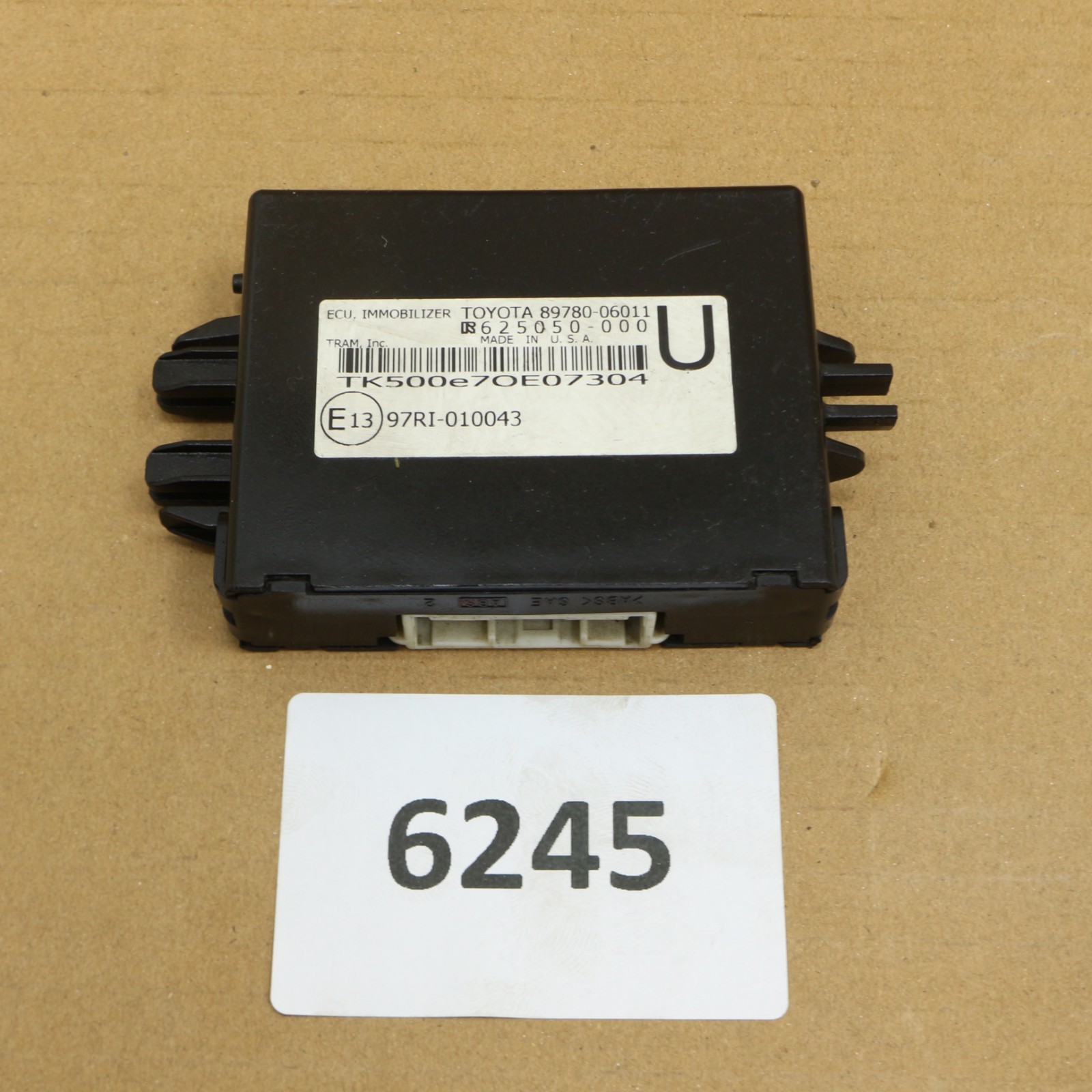 Toyota Camry 2007-2011 OEM Anti Theft Alarm Control Unit Immobilizer 89780-06011