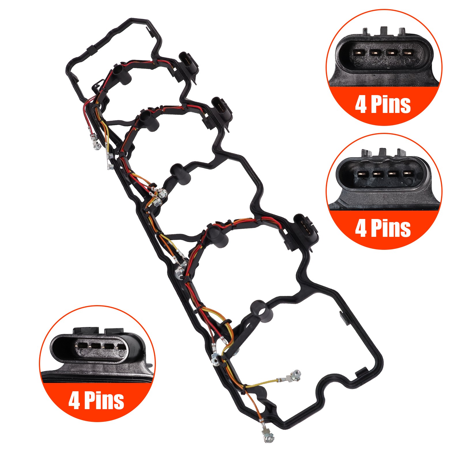 FOR Cummins Valve Cover Gasket and Injector Harness 5367848 ISB 6.7 Engine