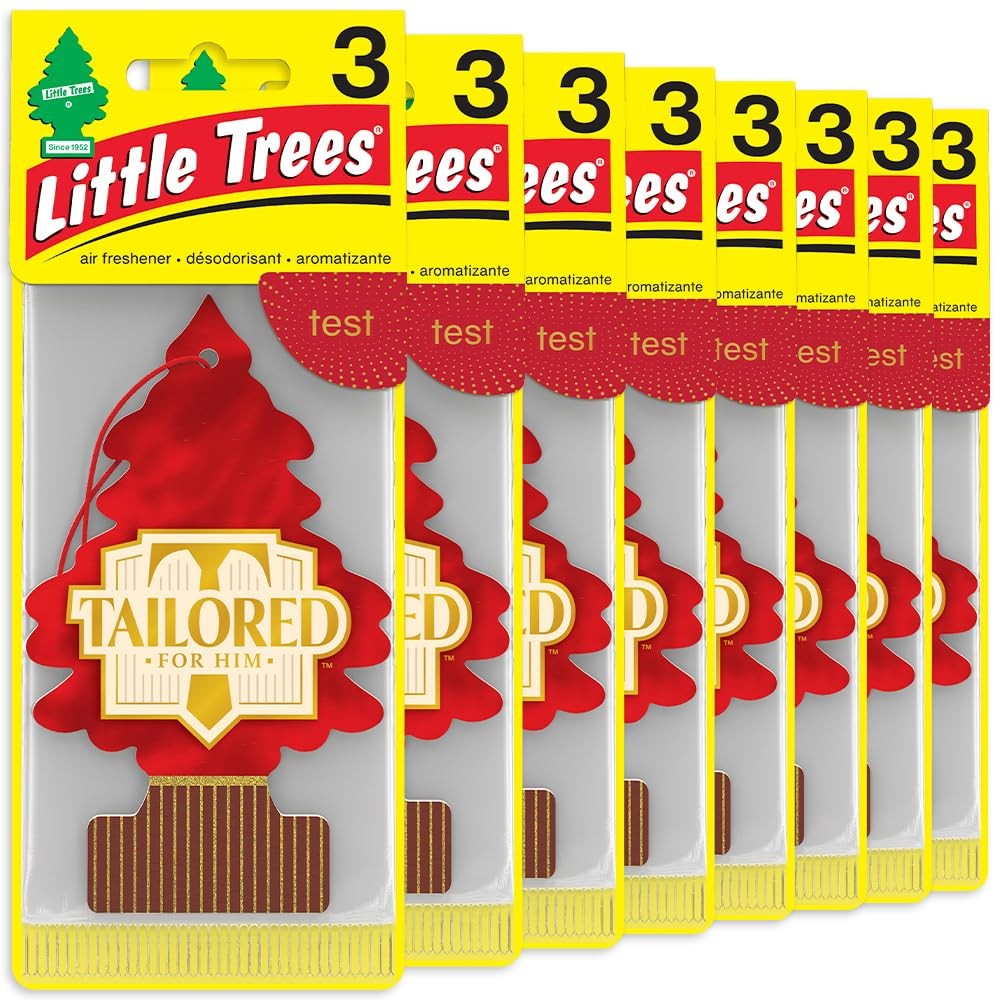 LITTLE TREES Car Air Freshener Tailored for Him 24-Pack Long Lasting Scent LITTLE TREES Car Air Freshener Tailored for Him 24-Pack Long Lasting Scent