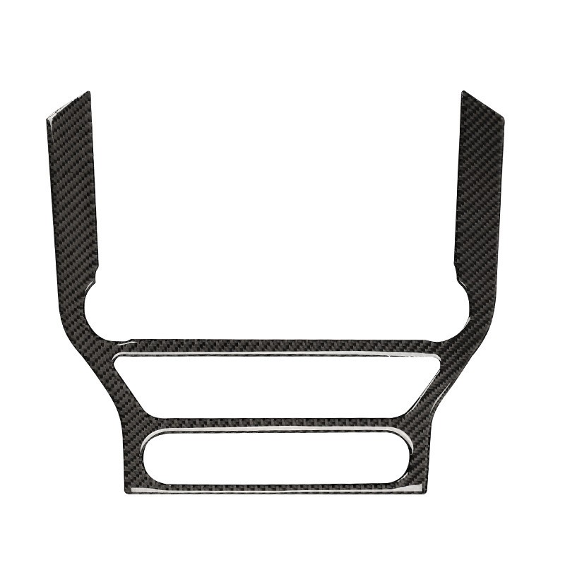 Forged Carbon Fiber Center Console Panel Cover Trim For Ford Mustang GT 2015-23