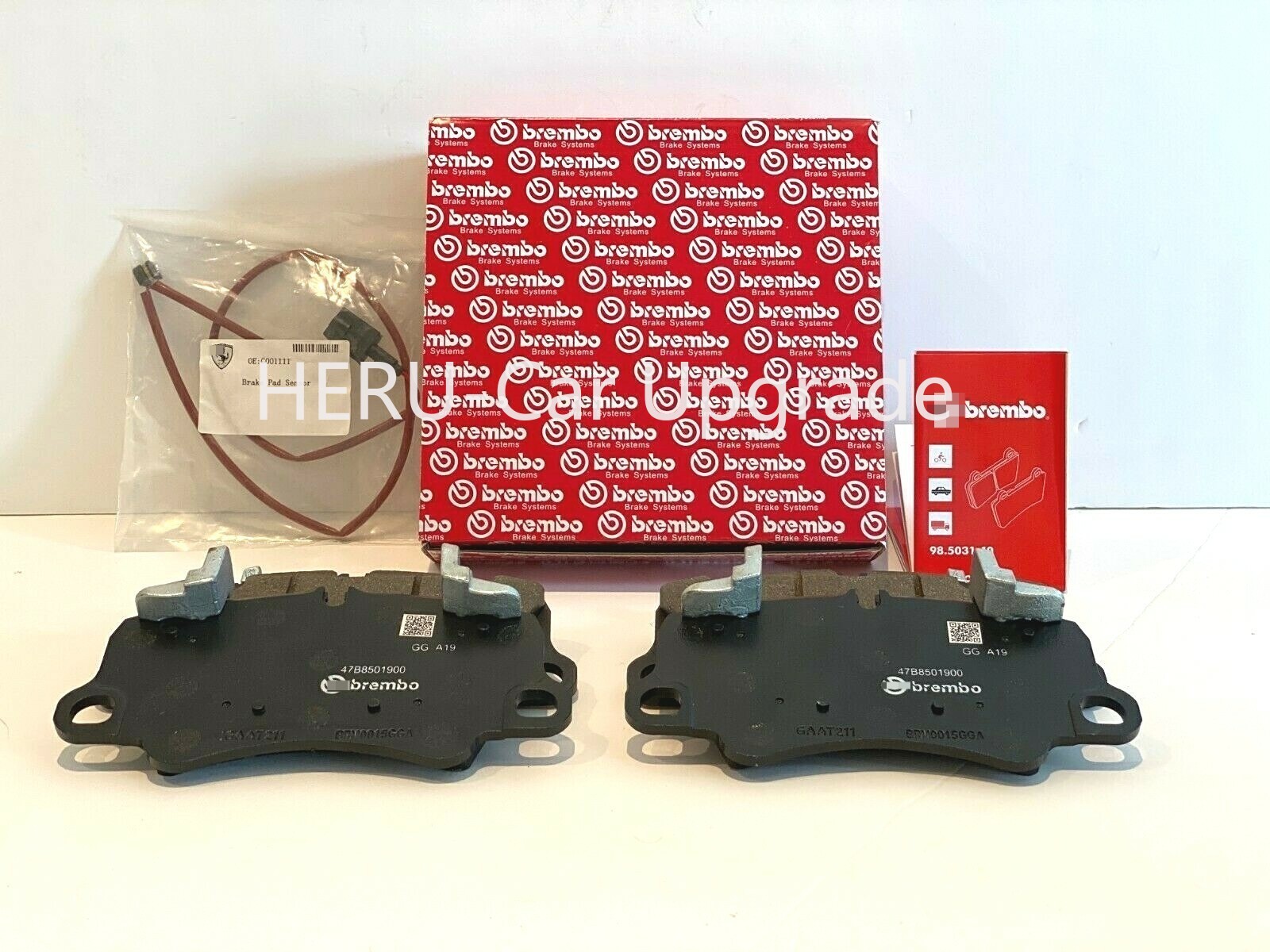 NEW OEM FOR Ferrari 488 GTB/Spider Front Brake Pad Kit + Sensors | Direct Fit