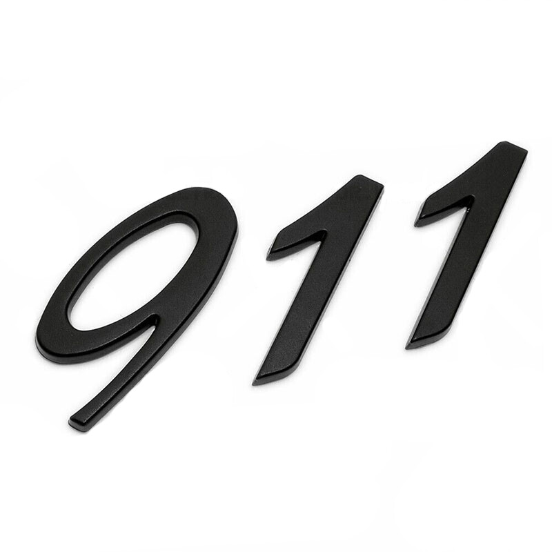 Genuine Porsche 911 Matte Black Emblem Script 991 Carrera 2012-2018+ 99155923103